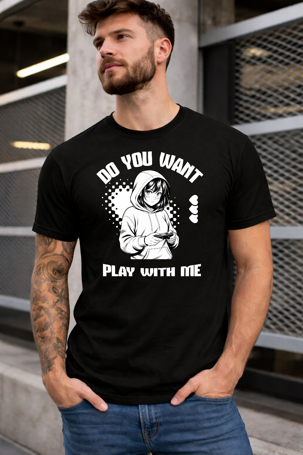 Do You Want Play With Me – Anime Gamer T-Shirt