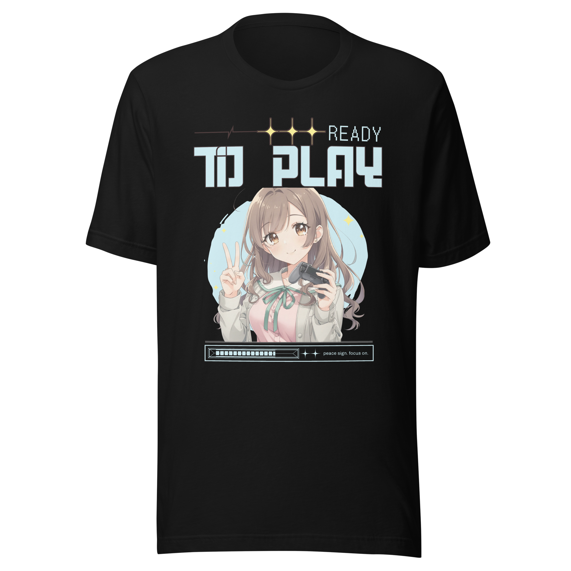READY TO PLAY – Anime Streetwear T- Shirt Dark